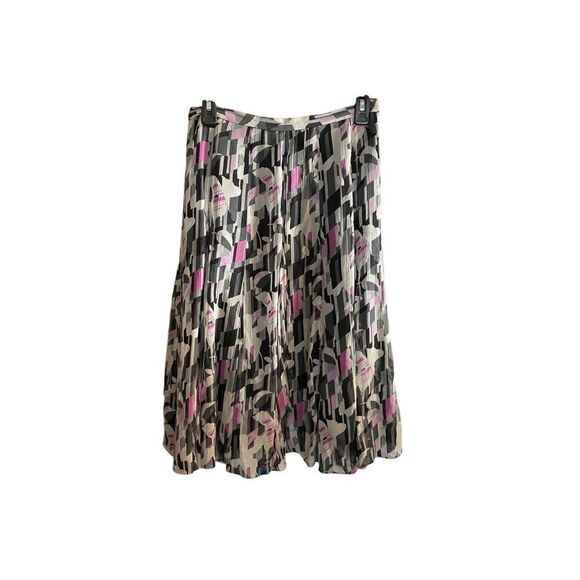 Jones New York 100% silk geometric print design skirt size 6P - Picture 2 of 4
